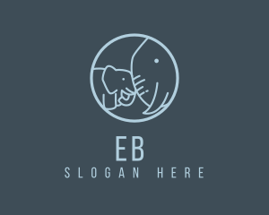 Baby - Blue Zoo Elephant logo design