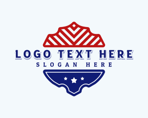 United States - Patriotic American Shield logo design