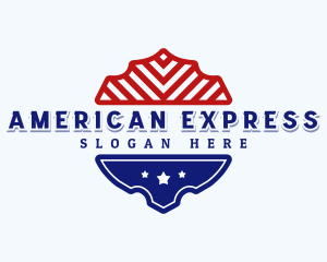 Patriotic American Shield logo design