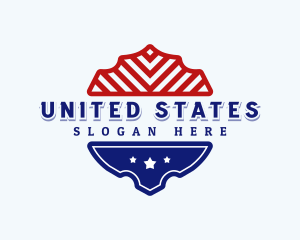 Patriotic American Shield logo design