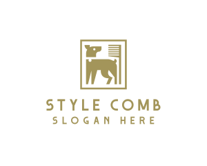 Pet Dog Comb logo design