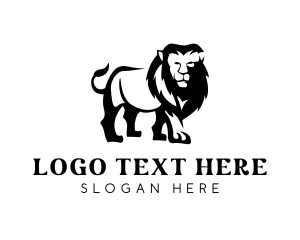 Hunting - Lion Beast Wildlife logo design