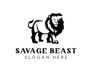 Beast - Lion Beast Wildlife logo design