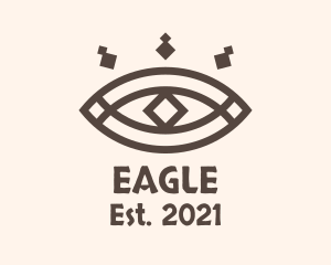 Brown - Brown Tribal Eye logo design