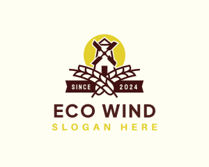 Windmill - Windmill Wheat Farming logo design