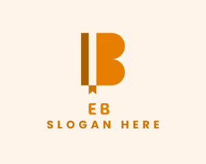 Bookmark Library Letter B Logo