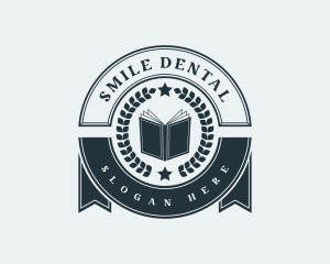 Novel - Book Author Award logo design