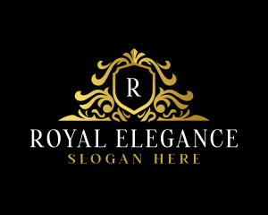 Decorative Royal Shield logo design