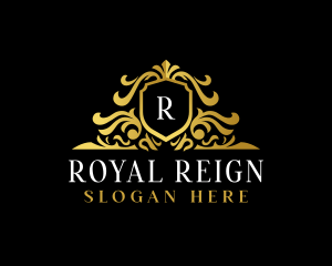 Decorative Royal Shield logo design