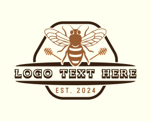 Apiary - Beekeeper Honey Hive logo design