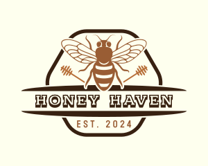 Beekeeper Honey Hive logo design