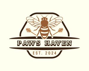 Beekeeper Honey Hive logo design