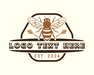 Insect - Beekeeper Honey Hive logo design