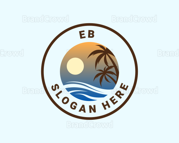 Tropical Island Getaway Vacation Logo
