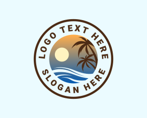 Islet - Tropical Island Getaway Vacation logo design