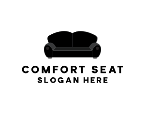 Sofa Couch Seat Furniture logo design