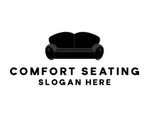 Sofa Couch Seat Furniture logo design