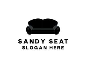 Sofa Couch Seat Furniture logo design