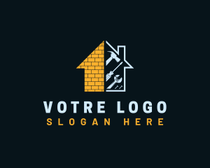 House Builder Contractor logo design