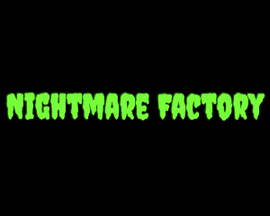 Green Creepy Slime Font logo design