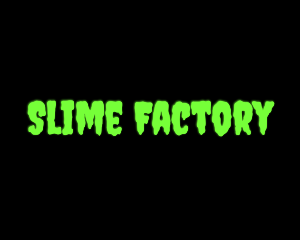 Green Creepy Slime Font logo design