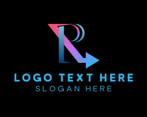 Sales - Arrow Logistics Letter R logo design