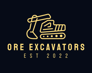 Builder Construction Excavator logo design