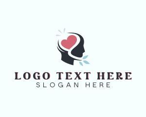 Human - Heart Human Psychology logo design