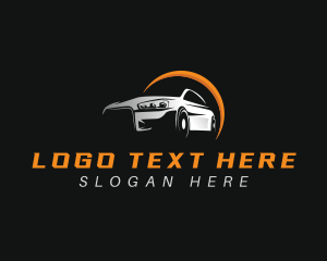 Road Trip - Sedan Car Vehicle logo design
