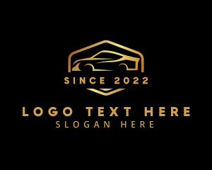 Driving - Luxury Supercar Emblem logo design