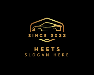 Golden - Luxury Supercar Emblem logo design