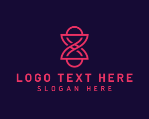 Loop - Hourglass Infinity Number 8 logo design