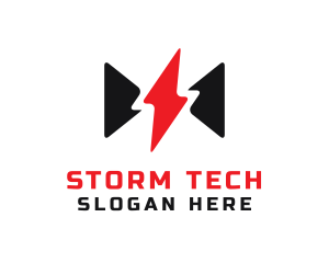 Storm - Thunder Bow Tie logo design