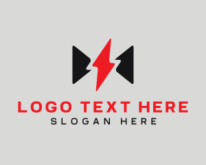 Thunder Bow Tie logo design