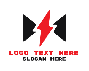 Electrician - Thunder Bow Tie logo design