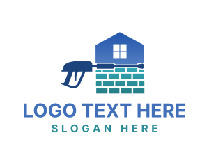Pressure Washer - House Cleaning Service logo design