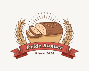 Wheat Bread Loaf Bakery logo design