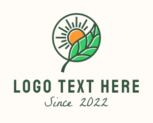 Herbal - Sun Leaf Agriculture logo design