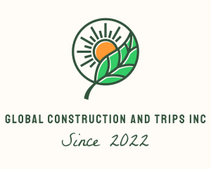 Produce - Sun Leaf Agriculture logo design