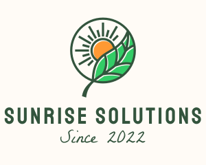 Sun - Sun Leaf Agriculture logo design