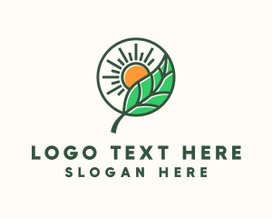 Ecosystem - Sun Leaf Agriculture logo design