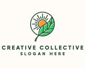 Sun Leaf Agriculture  logo design