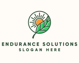 Sun Leaf Agriculture  logo design