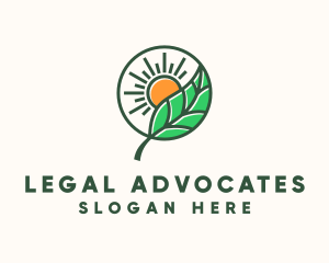 Sun Leaf Agriculture  logo design