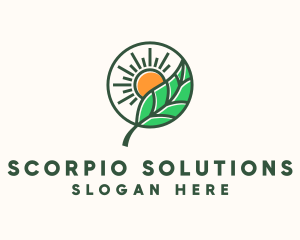 Sun Leaf Agriculture  logo design