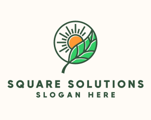 Sun Leaf Agriculture  logo design