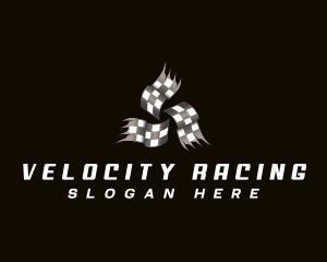 Racing Flag Motorsport logo design