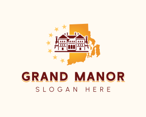 Rhode Island Mansion  logo design