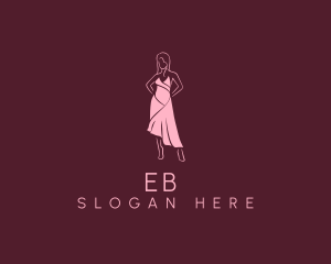 Fashion Show - Pink Dress Fashion logo design