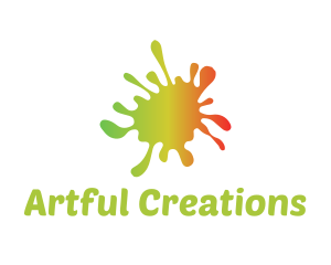 Create - Gradient Paint Splatter logo design